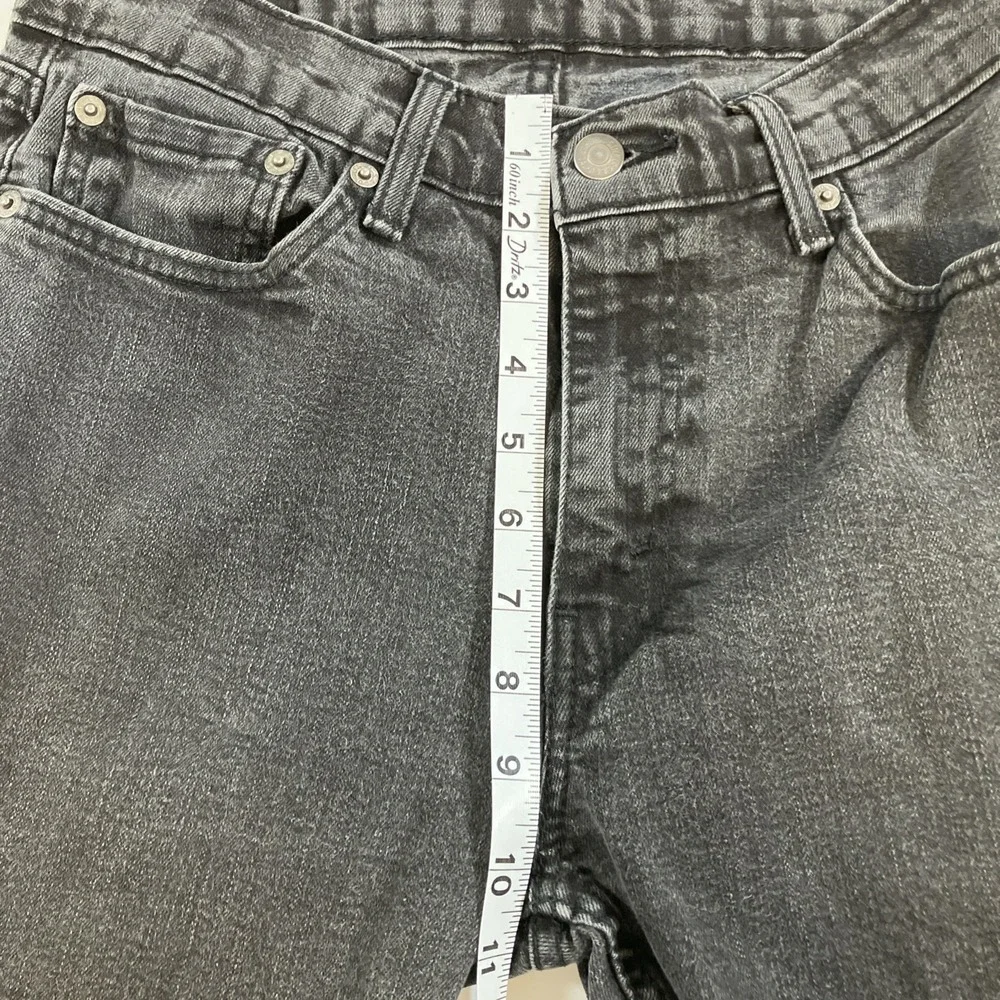 Levi's 514 Jeans Mens 32x32 Black Straight Fit Stretch Denim 30x29.5 Actual